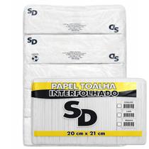 Fardo 5 Papel Toalha Interfolha Branco 20x21cm 5.000 Folhas