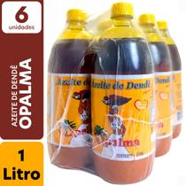 Fardo Azeite De Dendê Opalma 1 Litro com 6 Unidades