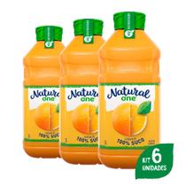 Fardo com 6 sucos de laranja integral 2l ambiente - natural one