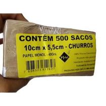 Fardo Saco para Churros (10x5,5cm) c/ 500 unids - Mtel