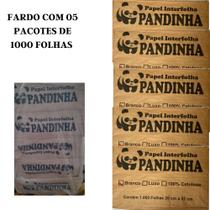 Fardo Toalha Interfolha Bco 20x21 5 pacotes com 1000 folhas Pandinha