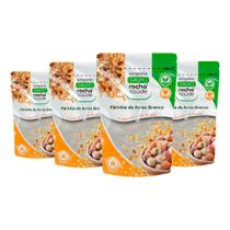 Farinha de Arroz Branco 100% Natural Kit 4 Qualidade Premium 100g