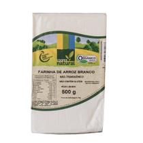 Farinha de arroz branco orgânico à vácuo coopernatural 500 g
