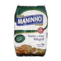 Farinha de Arroz Integral Crua 1kg - Maninho