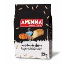 Farinha de Arroz Sem Glúten Aminna 300g