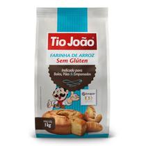 Farinha de Arroz Tio João Sem Glúten 1kg