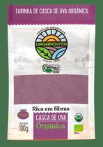 Farinha de Casca de Uva Orgânica Organovita 100g