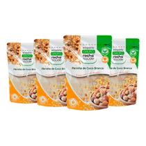 Farinha de Coco Branca Selecionada Premium 100% Orgânica Kit 4 100g