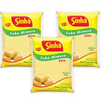 Farinha De Fubá Mimoso Sinhá 500g Kit C/ 3 Un.