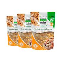 Farinha de Linhaça Dourada Selecionada 100% Natural kit 3 Premium 100g Farinha de Linhaça Dourada Selecionada 100% Natural kit 3 Premium 100g