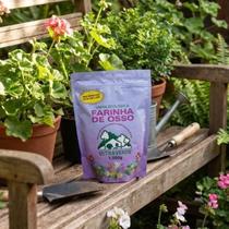 Farinha de Osso Ultra Verde 1kg Fertilizante Orgânico Rico em Cálcio para Floração e Frutificação