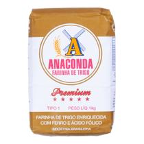 Farinha De Trigo Anaconda Premium 1kg Farinha De Trigo Anaconda Premium 1kg