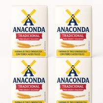 Farinha de Trigo Anaconda Tradicional 1kg Kit com 4 Unidades Farinha de Trigo Anaconda Tradicional 1kg Kit com 4 Unidades