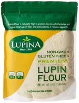 Farinha Lupina Farinha de tremoço 454g com baixo teor de carboidratos, sem açúcar