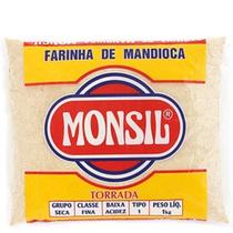 Farinha Mandioca Torrada 1kg Monsil Pct Plastico