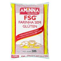 Farinha sem Glúten 500g Aminna Para Pães e Bolos 100 Natural