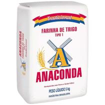Farinha Trigo Tipo 1 Anaconda 5kg Farinha Trigo Tipo 1 Anaconda 5kg