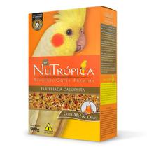 Farinhada Super Premium para Calopsita Nutrópica Mel e Ovos 900g Ring Neck Rosela Red Rumped