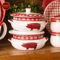 Farinheira c/ tampa feijoada - feito à mão - luiz salvador