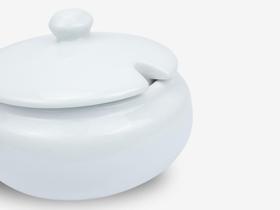 Farinheira em porcelana branca 500ml