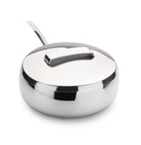 Farinheira Grande 600g De Aço Inox Com Colher Açucareiro Mesa Multiuso Queijo Ralado Tempero Condimentos