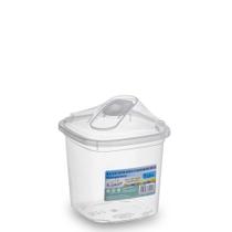 Farinheiro / Açucareiro 1 Litro Para Organizar Cozinha Em Plástico Transparente