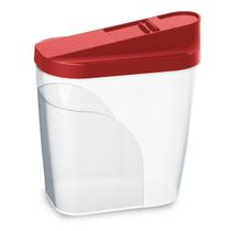 Farinheiro e Açucareiro Pote Multiuso 1 Litro Preto / Vermelho - Uninjet