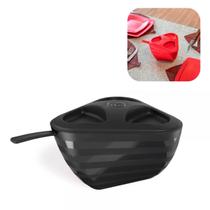 Farinheiro Porta Mantimento Multiuso Preto Plástico UZ Açucareiro Saleiro