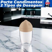 Farinheiro Pote Porta Condimentos C/ Tampa 300ML Translúcido Farinheiro Pote Porta Condimentos C/ Tampa 300ML Translúcido