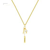Farmácia metal colar de profissão folheado á ouro 18k