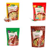 Farofa Bom Gosto kit especial 4 sabores Tradicional, Picante, Costelinha defumada e Bacon