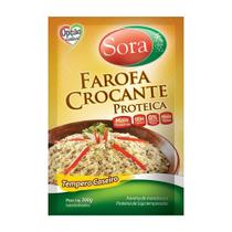 Farofa Crocante Proteica de Soja Tempero Caseiro Sora 300g
