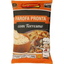 Farofa de Mandioca Temperada Com Torresmo 250g Saborosa Farofa de Mandioca Temperada Com Torresmo 250g Saborosa