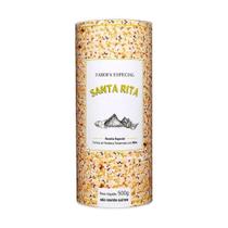 Farofa gourmet especial santa rita temperada com alho 500g crocante premium