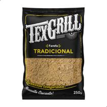 Farofa Temperada Crocante Tradicional Texgrill Pacote 250g Com Farinha de Mandioca