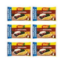 Farofa Yoki Tradicional Temperada 800G Kit Com 06 Pacotes