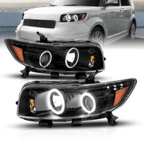 Faróis AmeriLite 2008-2010 Scion XB com Duplo Halo - Conjunto