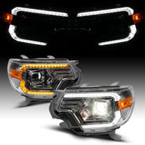 Faróis AmeriLite LED Switchback para Toyota Tacoma 2012-2015