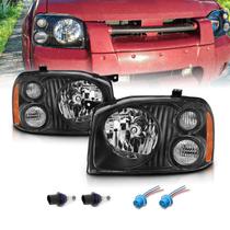 Faróis AmeriLite Nissan Frontier 2001-2004 Par Preto