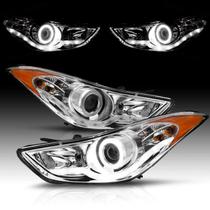 Faróis AmeriLite para Hyundai Elantra Sedan e Coupe 2011-2013 Faróis AmeriLite para Hyundai Elantra Sedan e Coupe 2011-2013