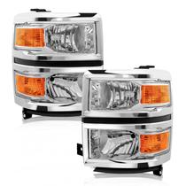 Faróis AXLAHA 2014-2015 Chevy Silverado 1500 Par Faróis AXLAHA 2014-2015 Chevy Silverado 1500 Par