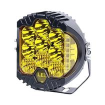 Faróis de LED 35 Polegadas HiLo Beam 50W 12V/24V - Branco e Amarelo - Para Jeep Niva