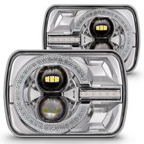 Faróis de LED ONLINE LED STORE H6054 Chrome 5x7 7x6 polegadas Faróis de LED ONLINE LED STORE H6054 Chrome 5x7 7x6 polegadas