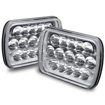 Faróis de LED TRUE MODS 7x6 5x7 H6054 Chrome para Jeep Wrangler