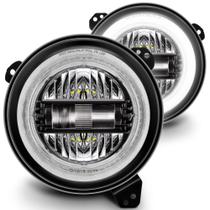 Faróis de LED TRUE MODS de 9 polegadas para Jeep Wrangler JL JLU JT