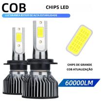 Faróis de LED Universais H4 H7 H1 H3 H11 COB - Luzes de Neblina para Carro