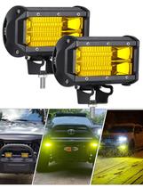 Faróis de neblina Chelhead 13 cm 72 W Barra de luz LED amarela para off-road