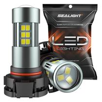 Faróis de Neblina LED SEALIGHT 5202 6000K - Xenon White - Pacote com 2