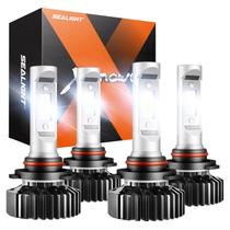 Faróis de Neblina SEALIGHT 9005/HB3 e 9006/HB4 para Powersports - Pacote com 4