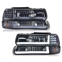 Faróis DRL LED ANDPLAY com Lente Fumê e Carcaça Cromada Faróis DRL LED ANDPLAY com Lente Fumê e Carcaça Cromada